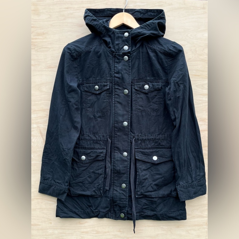 BP Black Hooded Utility Jacket Women's Small